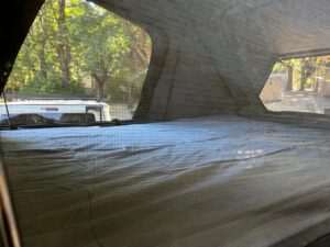 camp trailer bed tent hire