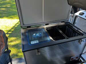 camp trailer hire fridge unit